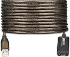 LDKCOK USB 2.0 Type A Male to A Female Active Repeater Extension Cable 30ft, High Speed 480 Mbps (30FT-10M)