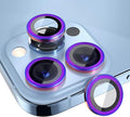 Choiche [3+1 for iPhone 13 Pro/iPhone 13 Pro Max Camera Lens Protector, 9H Tempered Glass Camera Cover Screen Protector Metal Ring Decoration Accessories (Colorful)