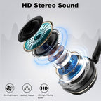 Wantek USB Headset with Microphone, Type-c/USB/3.5mm Jack 3-in-1 PC Headset, Wired & Noise Cancelling Headphone with Volume Control for Call Centers, Skype, Zoom, Home Office, 0nline Courses