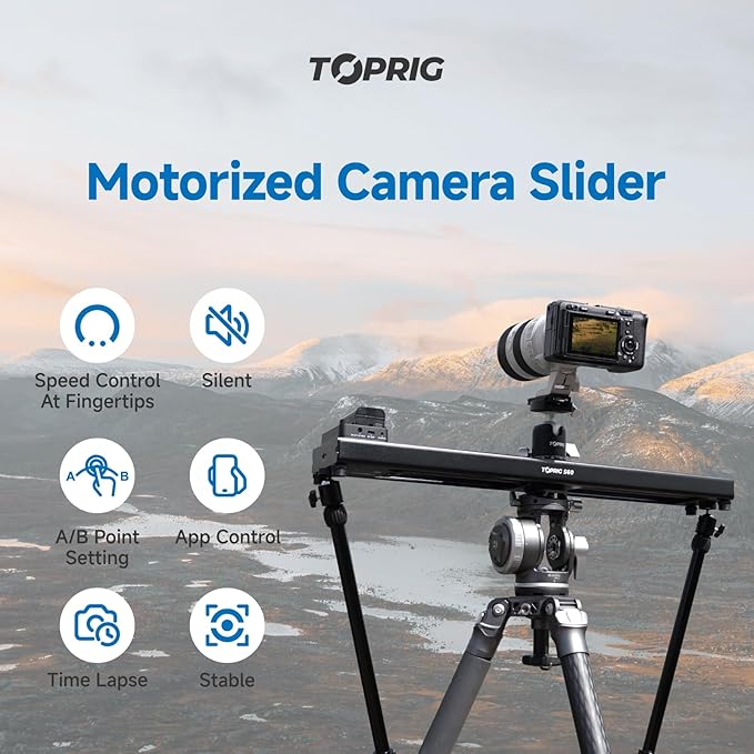 Accsoon Toprig S60 Camera Slider Motorized and Support Arms
