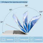 Compatible with MacBook Air 13.6 inch Case, M4 A3240/M3 A3113/M2 A2681 (Released 2025 to 2022), Hard Shell, Keyboard Cover, Screen Protector, Webcam Cover & Type-C Adapter, Geometric Flowers