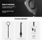 NEEWER Basics 18W 7" Desk Ring Light with Stand, Folding Arm, C Clamp, Full Screen LED Circle Ringlight for Video Conference Lighting Streaming Recording Makeup Phone Selfie Computer Laptop Zoom, R18