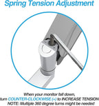AVLT Dual Extended 13"-32" Monitor Wall Mount fits Two Flat/Curved Computer Monitor Full Motion Height Swivel Tilt Rotation Adjustable Monitor Arm - VESA/Cable Management