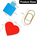 Pen Loop Holder for Notebook 14 Colors Self-Adhesive Stick On Pen Holder with Extra 2 Pens Clips 2 Leather Bookmarks As COMBO for Planner Journal Tablet Clipboards Calendars Bible Campus School Office