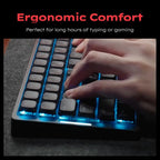 IQUNIX MQ80 Low Profile Mechanical Keyboard for Work and Gaming Tri Mode Wireless Wired CNC Aluminum Hot Swappable RGB Backlit Long Battery Life VIA Support (Black)