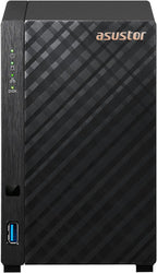 Asustor Drivestor 2 Lite AS1102TL, 2 Bay NAS, 1.7GHz Quad Core, 1GbE Port, 1GB RAM DDR4, Personal Private Cloud, Backup for Home & Small Office, Network Attached Storage(Diskless)