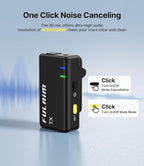 FULAIM X6 Wireless Lavalier Microphones with 4 Transmitter for iPhone, iPad, Android, Camera, Lapel Mic with 48KHz 24Bit, Noise Cancellation for Video Recording, Vlog, YouTube, TikTok