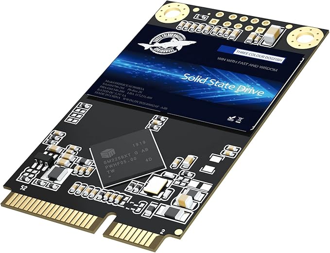 Dogfish mSATA SSD 240GB 3D NAND TLC SATA III 6 Gb/s, mSATA (30x50.9mm) Internal Solid State Drive - Compatible with Desktop PC Laptop - (MSATA 240GB)