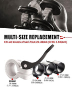 Mini Barbell Clips 1 inch I Multi-Size Adjustable Barbell Collar I 1 inch Barbell ClampsIQuick Release Weight Clips Pair of Locking for Dumbbell Bar