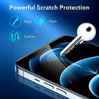 ESR 3 Pack for iPhone 12 Pro Max Screen Protector, 9H Hardness Tempered Glass Scratch Resistant with Easy Installation Frame compatible with iPhone 12 Pro Max 6.7", Case-Friendly