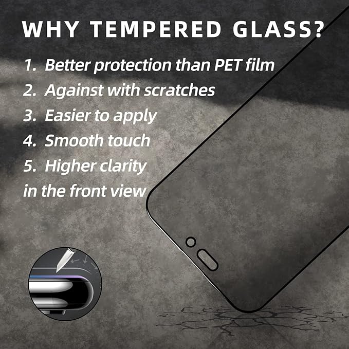 EGKimBa for iPhone 16 Pro Privacy Screen Protector, Gradient Color, Bubble Free, Easy Installation, Auto Dust-Elimination, Anti Blue Light
