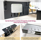 Desk Side Storage, Under Desk Storage, No Drill Steel Hanging Desk Organizer, Laptop Holder, Desk Storage Holder for Office & Home.(Black)