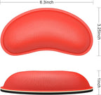 Dapesuom Mouse Wrist Rest, Cute Ergonomic Memory Foam Mouse Wrist for Computer Desk Mats Support, Hand Rest Pad Cushion for Gaming, Office, Laptop, Men, Women, Pain Relief & Easy Typing, Red