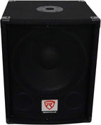 Rockville SBG1124 12" 600W Passive 4-Ohm Pro DJ Subwoofer, MDF Cabinet, Pole Mount, Deep Bass, for DJs and Small Venues