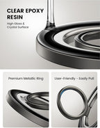 Lamicall Magnetic Phone Ring Grip for MagSafe - [4.4lbs Ultra Magnet] Finger Holder, Father's Day for Father, 360° Metal Gear Hinge Ring Stand for iPhone 16 15 14 Pro Max, Cases, Mag Safe Accessories