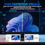 [2 Pack] Magnetic Computer Privacy Screen Filter 24 Inch for Frameless Monitor 16:9 Aspect Ratio, Removable Anti Glare Blue Light Protector, Double Sided Reversible Eye Care 24in Film