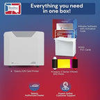 Bodno Seaory S25 Single Sided ID Card Printer & Complete Supplies Package ID Software - Bronze Edition