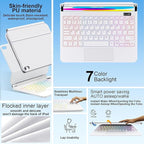 for iPad 11th (A16) & 10th Generation Case with Keyboard – Magic-Style Magnetic – Floating Cantilever Stand - Multi-Touch Trackpad Keyboard Case for iPad 11 inch 2025&10th Gen 10.9 inch (White)