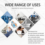 10PCS Lever Wire Connectors, Quick Wiring Cable Connectors, Compact Push-in Conductor Terminal Block(10PCS 2 in 4 Out)