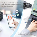 Photo Stick USB Flash Drive128GB Memory Stick Omni USB 3.0 High Speed Thumb Drives Portable Mini Storage Device External Storage for Smartphone/Laptop/PC/Android