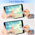 Stylus Pens for Touch Screens, 2 in 1 Magnetic Disc Stylus Pen for iPad with Magnetic Cap, Tablet iPad Pencil Compatible with iPhone/Pad/Android/Microsoft/Surface All Capacitive Touch Screens
