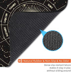 Square Mouse Pad Moon Sun, Personalized Premium-Textured Custom Mouse Mat Design, Washable Mousepad Cloth, Non-Slip Rubber Base Computer Mouse Pads for Wireless Mouse