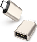 Syntech USB C to USB Adapter Pack of 2 USB C Male to USB3 Female Adapter Compatible with iPhone 16 Pro Max MacBook Pro Air 2023 iMac iPad mini Pro, Other Type C or Thunderbolt 4/3 Devices, Starlight