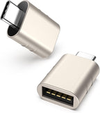 Syntech USB C to USB Adapter Pack of 2 USB C Male to USB3 Female Adapter Compatible with iPhone 16 Pro Max MacBook Pro Air 2023 iMac iPad mini Pro, Other Type C or Thunderbolt 4/3 Devices, Starlight