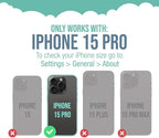 Smartish® iPhone 15 Pro Screen Protector - 2-Pack Tempered Glass Screen Protectors - Tuff Sheet - 9H Easy Install Frame [Scratch Resistant] Case-Friendly- Dynamic Island for Apple iPhone 15 Pro