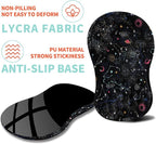 Ergonomic Mouse Pad Wrist Support with Memory Foam Massage Bulge, Carpal Tunnel Pain Relief Mousepad Wrist Rest for Mouse(12x8 inch, Galaxy)