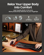 ProtoArc Ergonomic Vertical Mouse, EM11 NL Rechargeable Wireless Mouse Bluetooth, Ergo Mice with 3 Multi-Device for PC/Notebook/Laptop, 2.4GHz Optical Mice for Windows, Mac OS, Wine Red