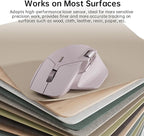 Rapoo MT760Mini Bluetooth Wireless Mouse - Bluetooth 5.0 and 2.4GHz Multi-Mode Connection, Support 4 Devices, M+ Cross Computer Technology, 11 Programmable Buttons,Pink