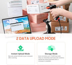 Tera Wireless 2D QR Barcode Scanner with Stand, 3 in 1 Compatible with Bluetooth & 2.4GHz Wireless & USB Wired Barcode Reader Handheld Bar Code Reader HW0001