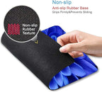 Blue Flower Mouse Pad,Cute Floral Mouse pad,Custom Small Mouse Pads with Designs,Portable Office Non-Slip Rubber Base Wireless Mouse Pad for Laptop