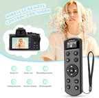 Remote Control for Nikon Camera,USB-C Rechargeable Wireless Shutter Release with OLED Screen – Video, Zoom & Focus Control for Nikon A1000, B600, P1000, P950, Z6III, Z30, Z50II, Zfc, Z5 (Black)