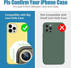 AGVEE 3+3 6 Pack for iPhone 15 Pro/Pro Max, Bling Diamond & Glitter Metal Ring 9H Tempered HD Glass Camera Protector Cover Film, Gold