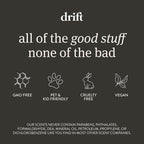 Drift Car Air Freshener - The Original Stone Air Freshener - Car Odor Eliminator - Long Lasting Scent - Metal Clip - Essential Oils -Clean Ingredients - Open Air Scent 3 Pack Refill - NO CLIP INCLUDED