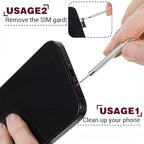 16 Pcs SIM Card Removal Pin, SIM Card Tray Ejector Pins Removal Opening Tool Watch Chain Link Remover Pin Tools Smartphone Ejector Pins Needle Remover for Cell Phone Opener
