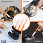 Wellgler's 200pcs Cleaning Swab Kit,Multi-Purpose Foam Cleaning Swabs,for Printers, Inkjets, Cameras, Automotive, Optics, Sensors, Guns,Arts and Crafts, Automotive Detailing(Orange)
