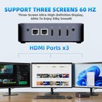 DreamQuest Mini PC 12th Gen N95 (Up to 3.4GHz), 32GB RAM, 1TB M.2 SSD, 4K HDMI, Gigabit LAN, USB3.2, BT5.0, WiFi 5 - Business & Home Office Desktop Computer