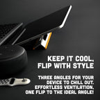 Steepy Adjustable Laptop Stand - 3 Height Computer Riser for Desk