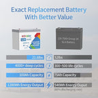 Redodo 2 Pack 12V 100Ah Group 24 Battery, 1280Wh Deep Cycle LiFePO4 Battery with 100A BMS, 4000+ Cycles Lithium Rechargable Battery for All RVs, Van, Camper, Solar Power Storage, Off-Grid