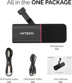 IXTECH Cardioid Dynamic Microphone with Mic Cover, Vocal USB XLR Microphone for Podcasting, Streaming, Recording, Gaming and Voice-Over (Black)