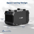 ALORAIR Crawlspace Dehumidifiers with Pump, 180 Pint Commercial Dehumidifier for Basements with Drain Hose, 2,300 Sq.Ft Auto Defrost Industry Crawl Spaces Dehumidifier
