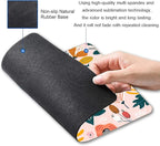 Pink Cute Flower Mouse Pad, Floarl Mouse Pad Custom Design, Square Waterproof Mouse Pad Non-Slip Rubber Base MousePads for Office Laptop, 9.5x7.9x0.12 Inch