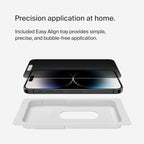 Belkin ScreenForce TemperedGlass Privacy Screen Protector for iPhone 14 Pro - Treated Surface with Anti-Fingerprint Coating and Included Easy Align Tray for Bubble Free Application