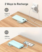 VEEKTOMX Portable Charger with Built-in Cables, 20000mAh Power Bank for iPhone, Fast Charging USB C Battery Pack, Travel Essentials Powerbank Compatible with iPhone, Samsung, Android, etc