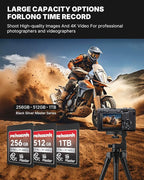 Pergear 256GB CFexpress 4.0 Type A Memory Card (2-Pack),Up to 1780MB/S Read Speeds,USB4.0(PCIe 4.0),Raw,8K 30P Record,Compatible for Sony Camera,ILME-FX3,ILME-FX6,ILME-FX30(Black Silver Master Series)