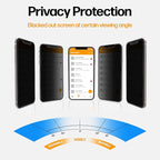 Power Theory Designed for iPhone 11, iPhone XR Privacy Screen Protector Tempered Glass Anti Spy protection [9H Hardness], Easy Install Kit, 99% HD Bubble Free Case Friendly, 2 Pack