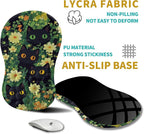 Hokafenle Ergonomic Mouse Pad Wrist Support, Wrist Rest Mousepad for Carpal Tunnel Pain Relief with Integrated Memory Foam Slope Massage Bulge (11.8x7.9 inch,Cute Cat